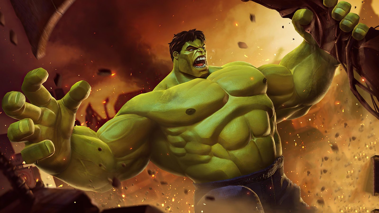 Incredible Hulk Rage Smash Wall Art