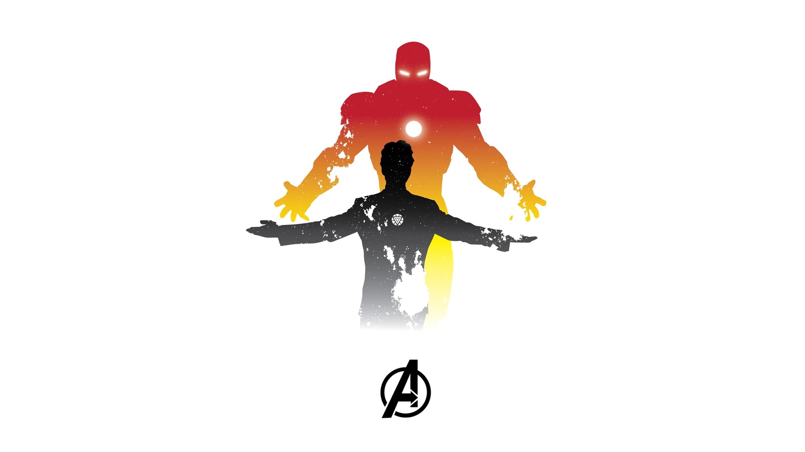 Heroic Iron Man Silhouette Wall Art