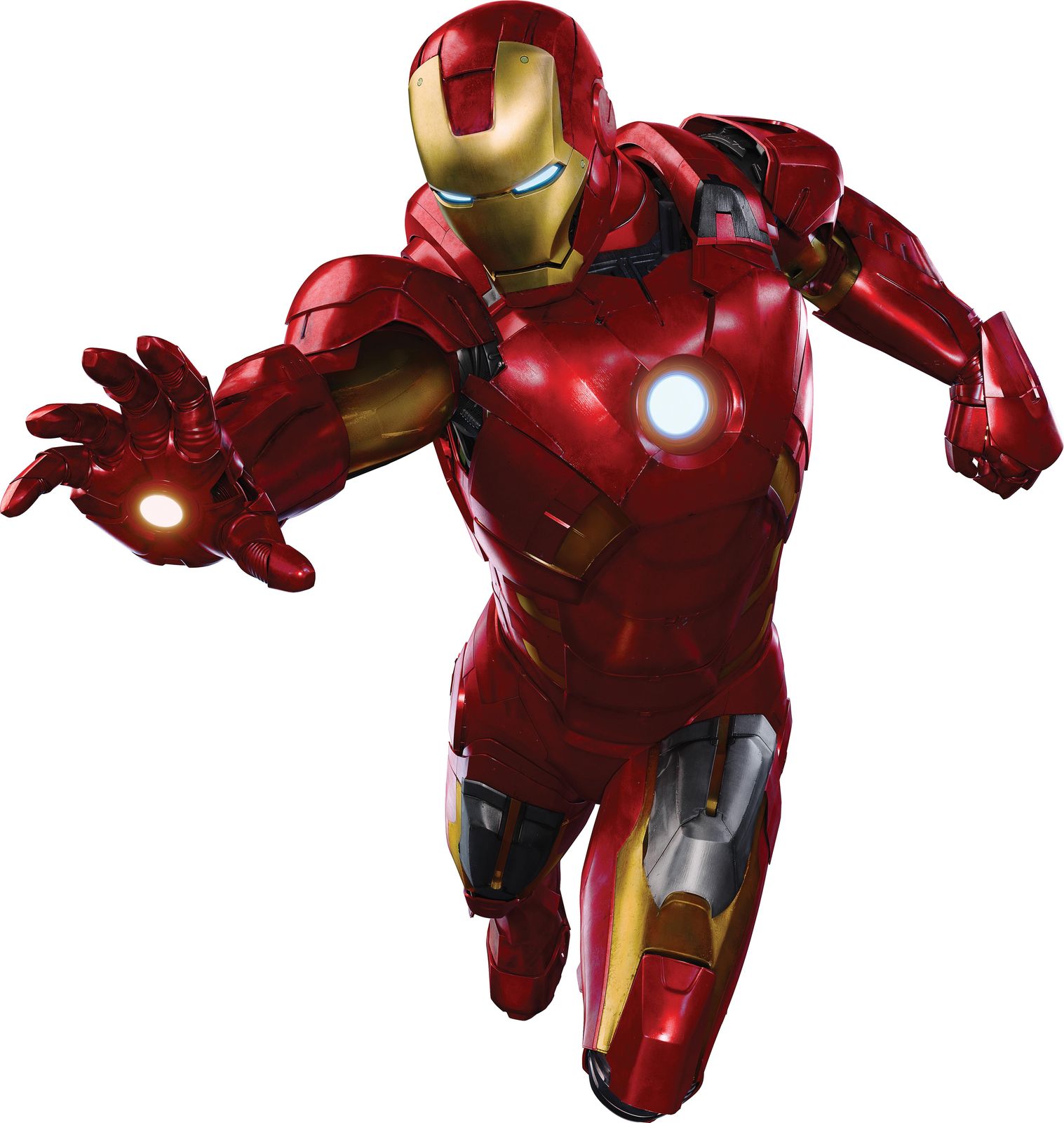 Dynamic Iron Man Action Pose Wall Art