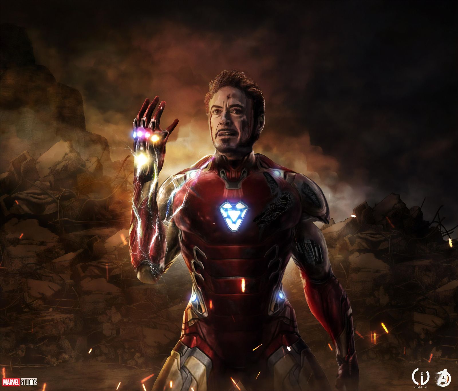 Epic Iron Man Endgame Sacrifice Wall Art