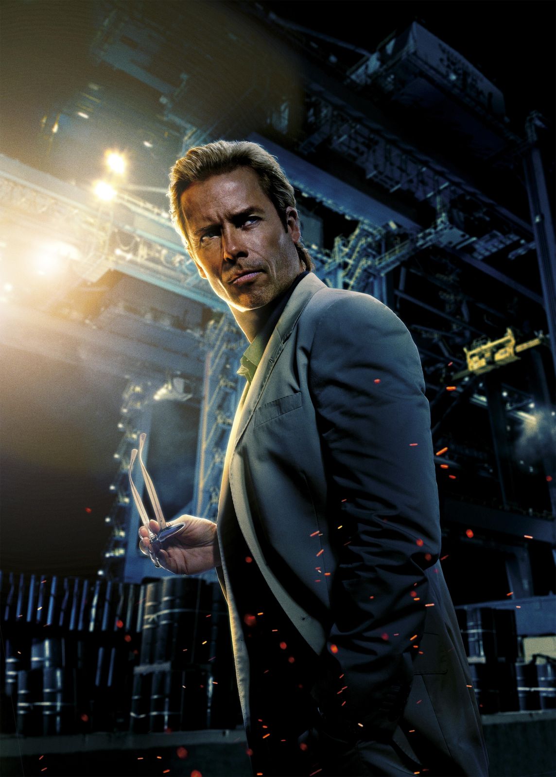 Intense Businessman Sci-Fi Portrait Wall Art