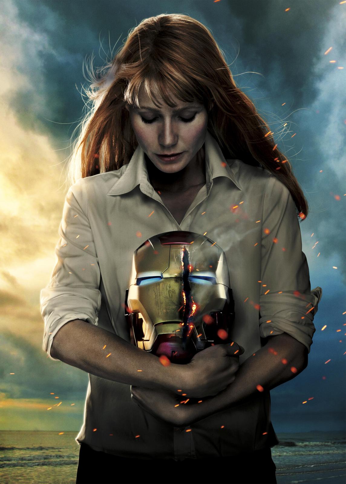Pepper Potts & Iron Man Mask Wall Art