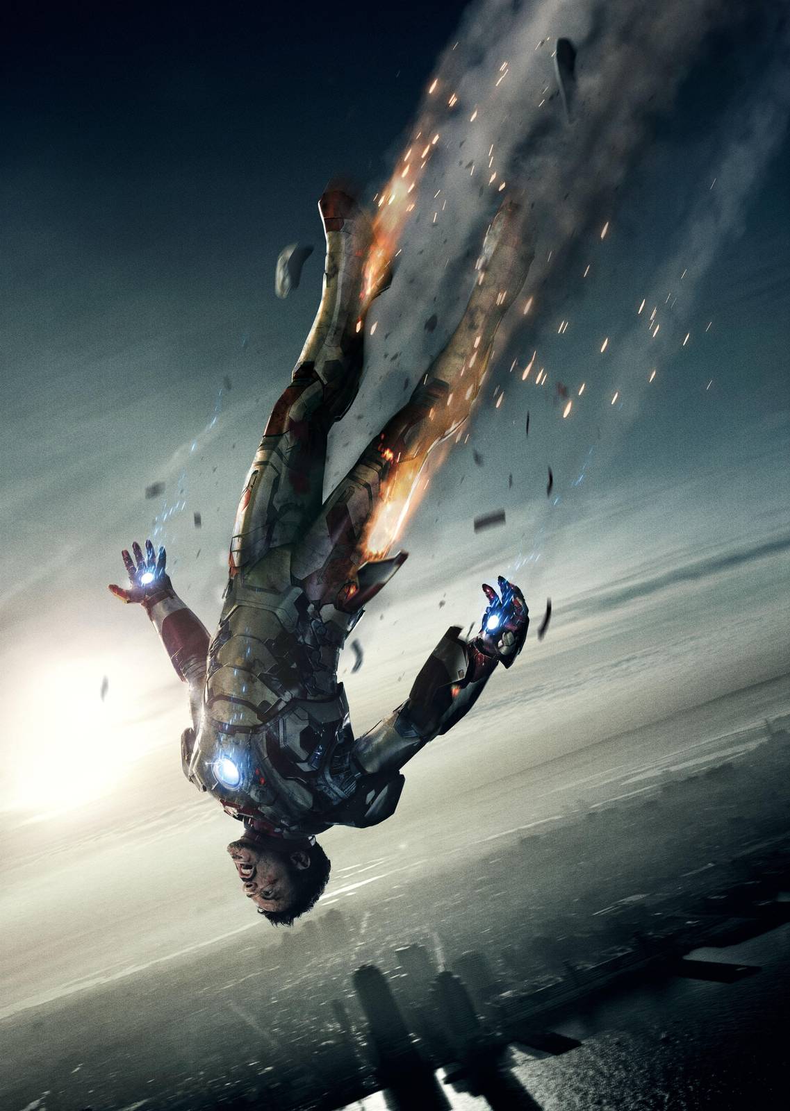 Epic Iron Man Falling Wall Art