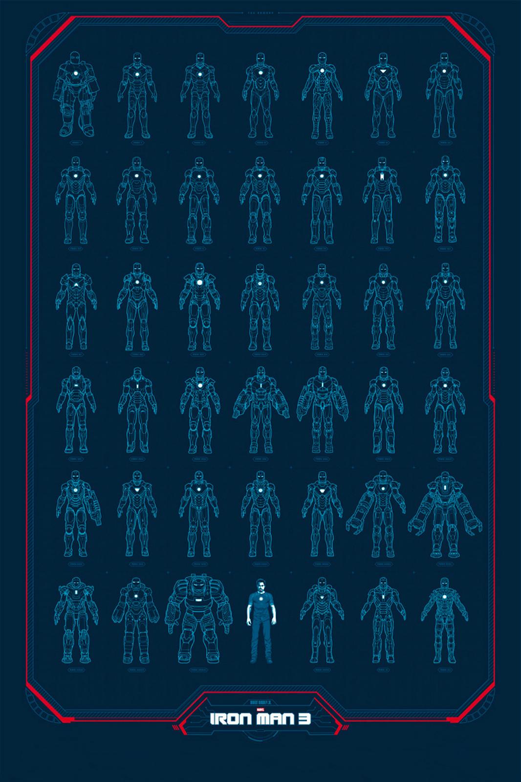 Iron Man 3 Armory Collection Wall Art
