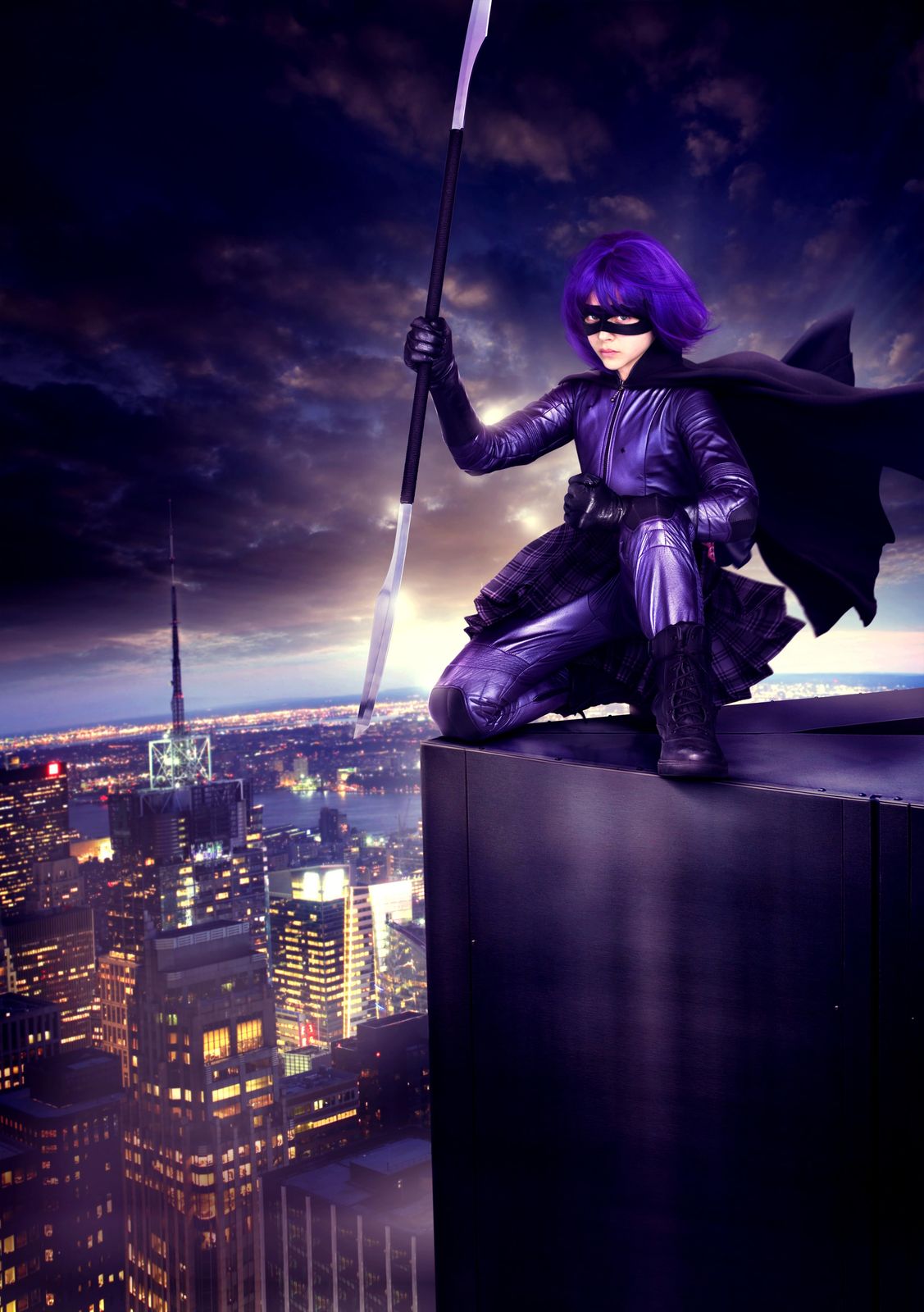 Hit-Girl Purple Vigilante City Wall Art