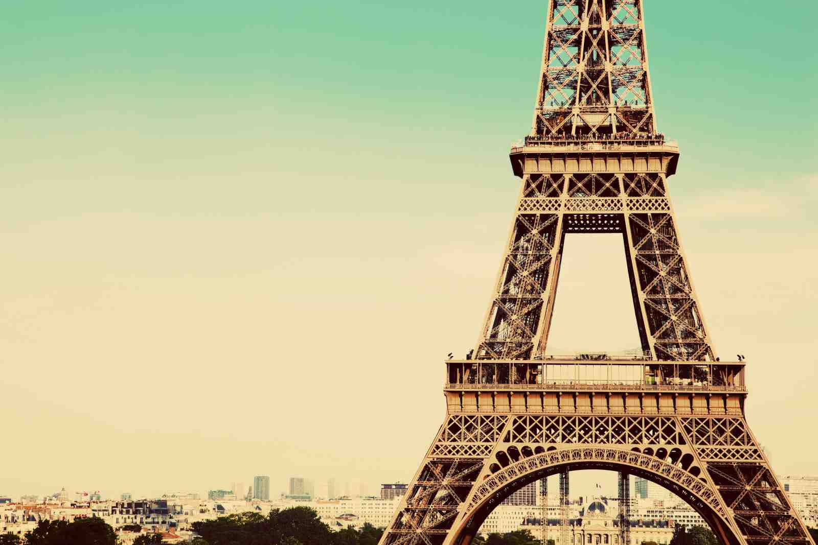 Eiffel Tower Paris Vintage Wall Art