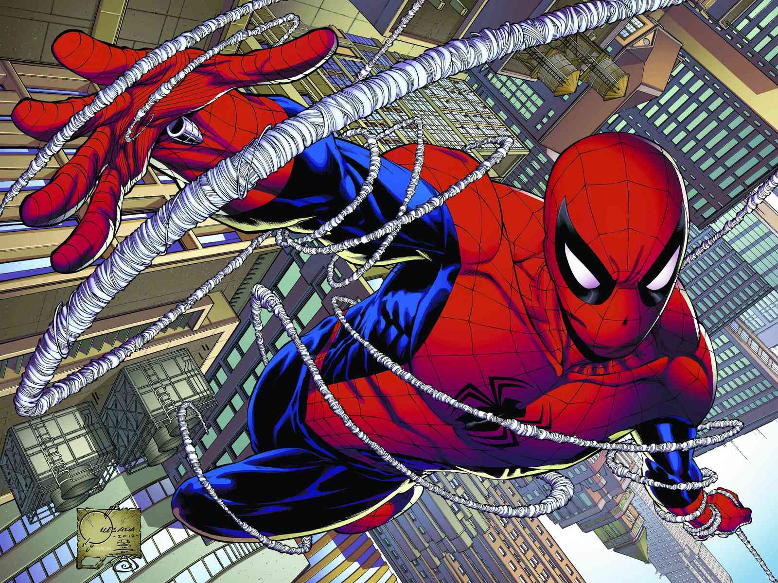 Dynamic Spider-Man Swing Wall Art