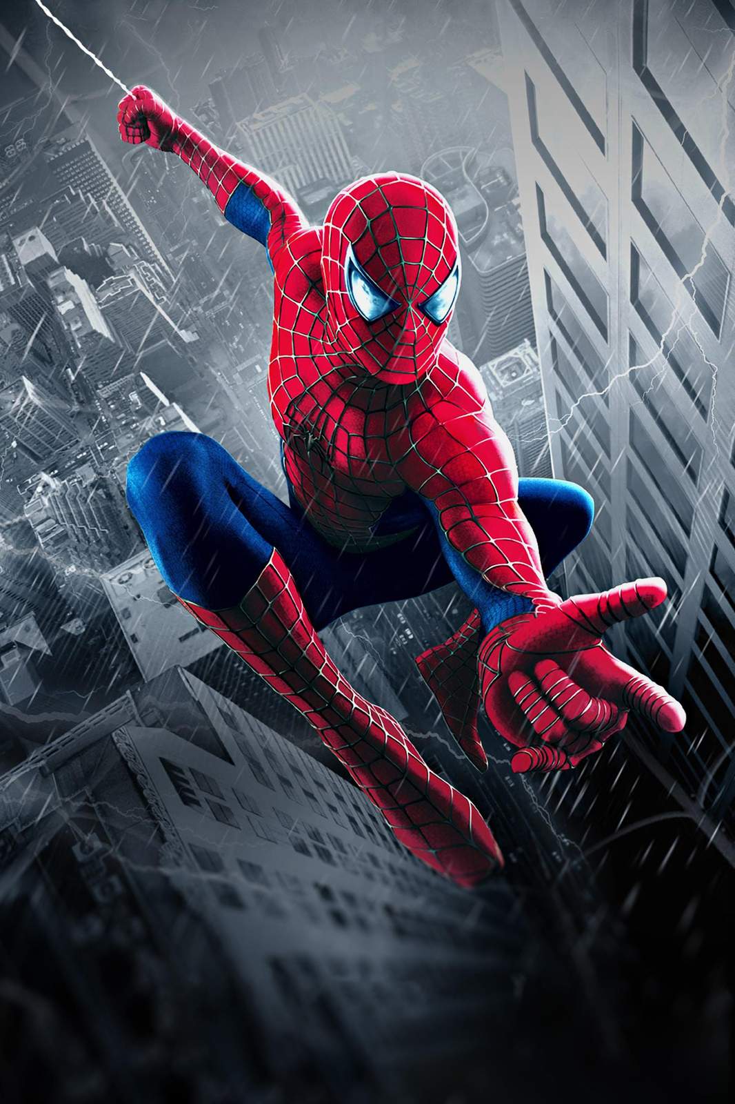 Dynamic Spider-Man City Swing Wall Art