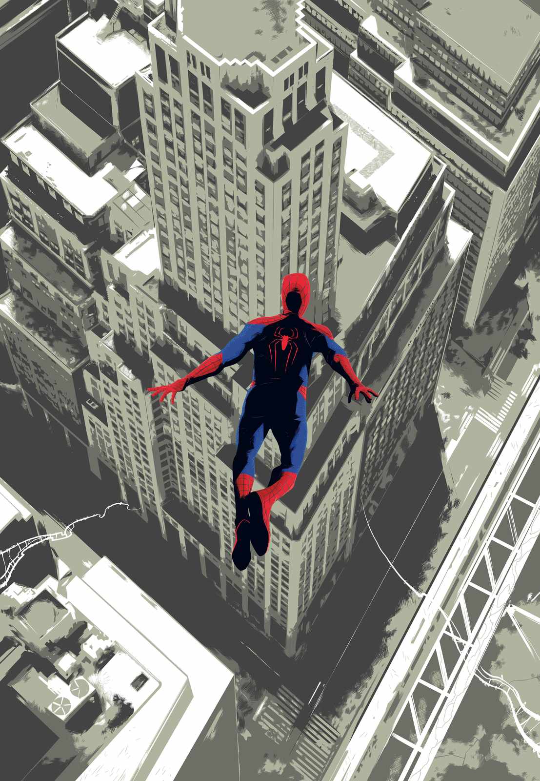 Spider-Man City Swing Wall Art