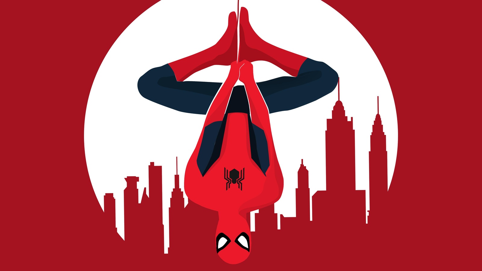 Spiderman Swinging NYC Wall Art