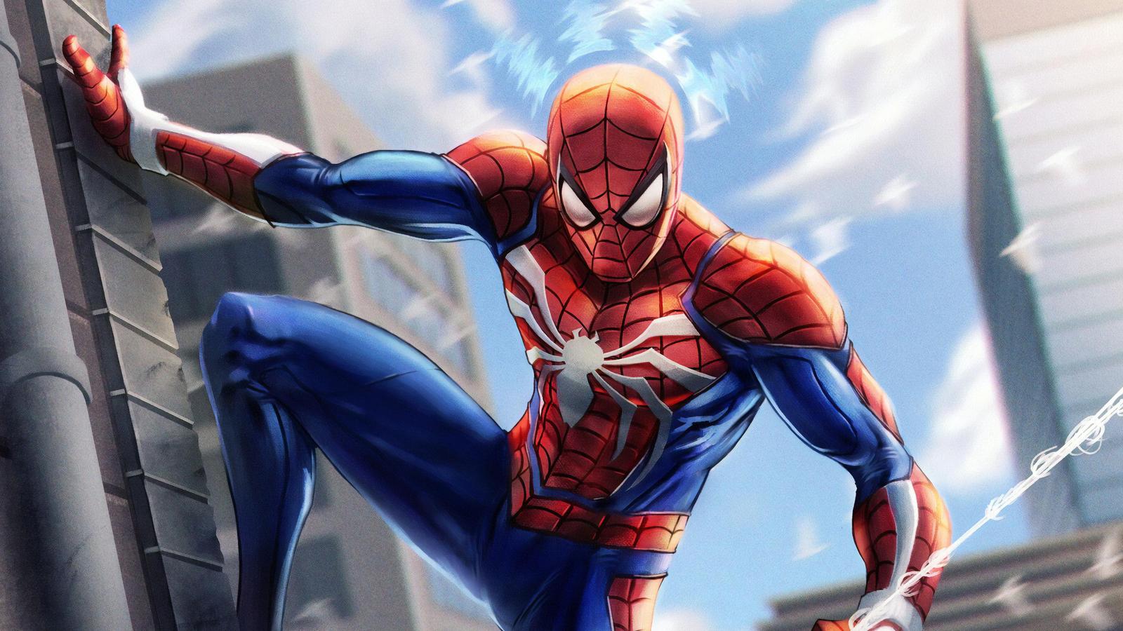 Dynamic Spiderman Wall Crawler Wall Art