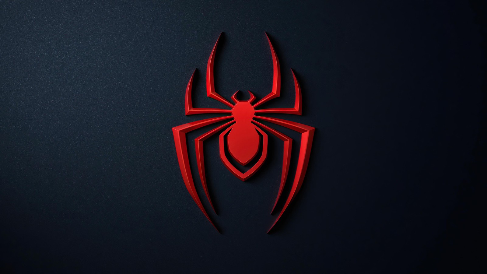 Bold Red Spider Logo Modern Wall Art