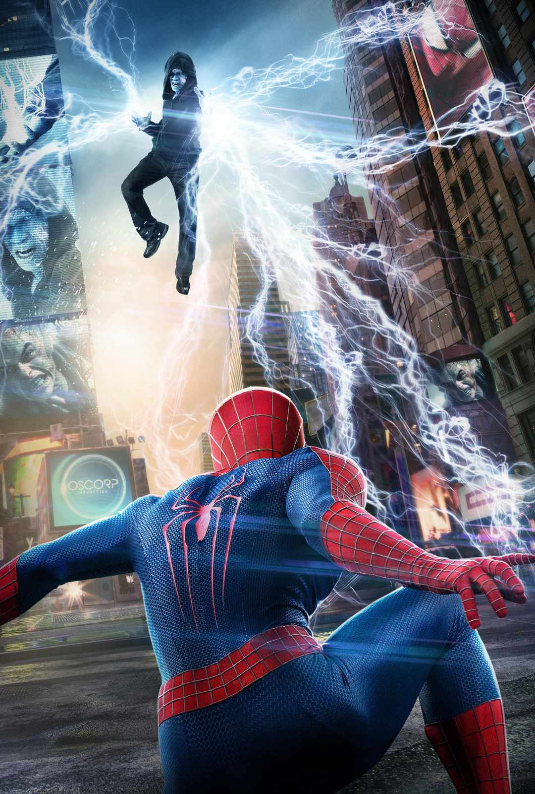 Spiderman vs Electro Epic Battle Wall Art