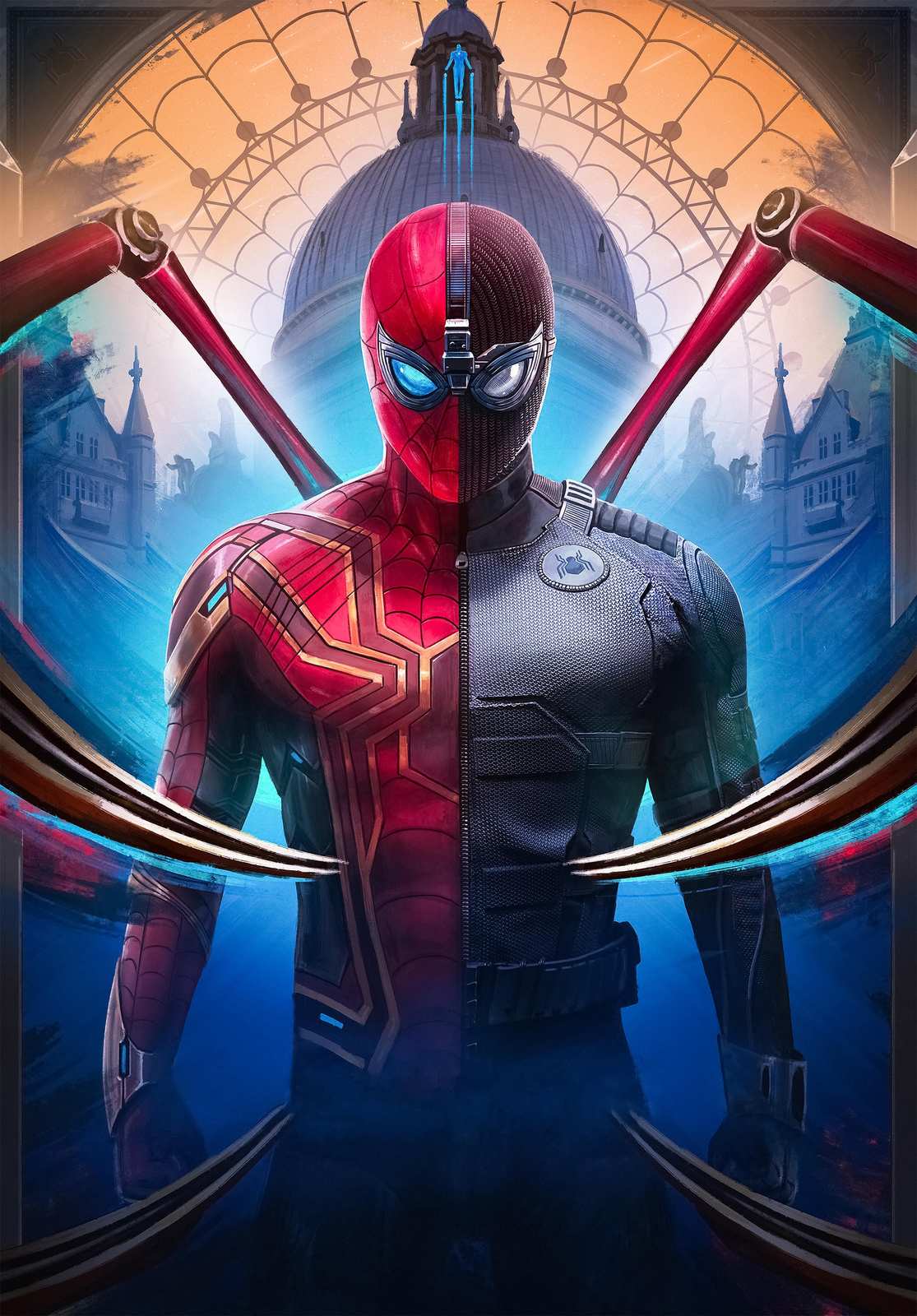 Dynamic Spiderman Dual Suit Wall Art