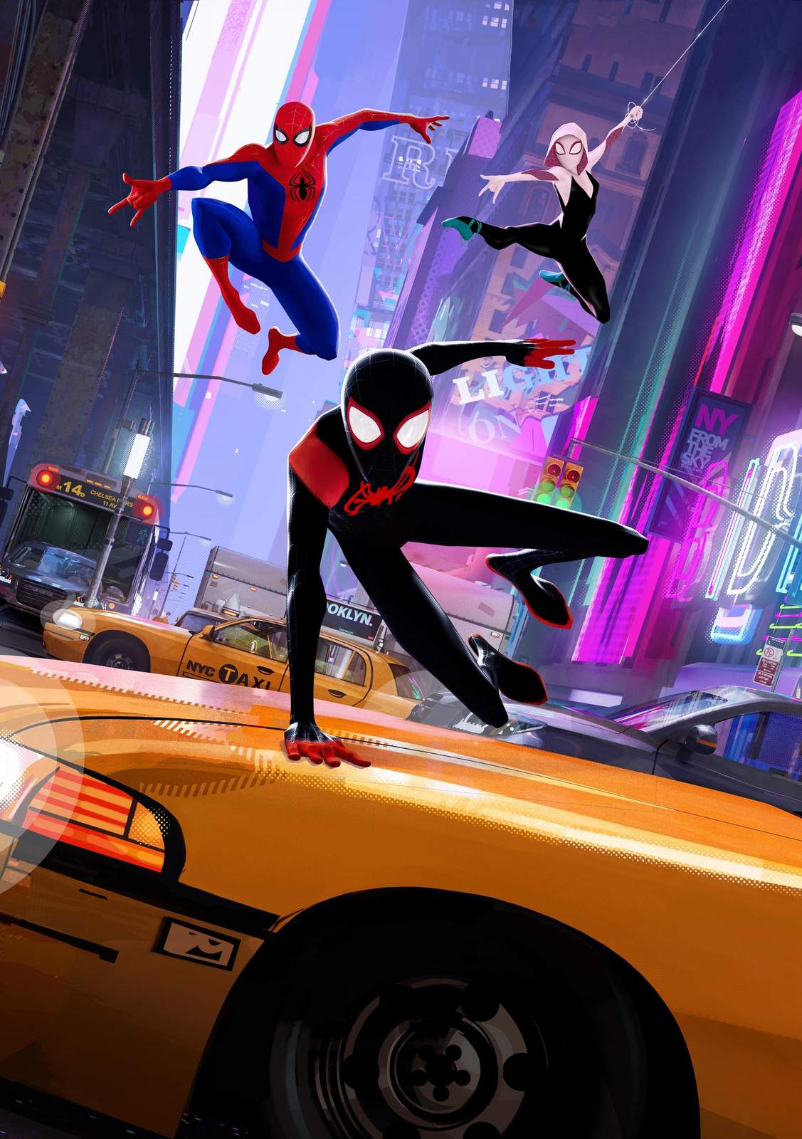 Spider-Verse Action Trio Wall Art