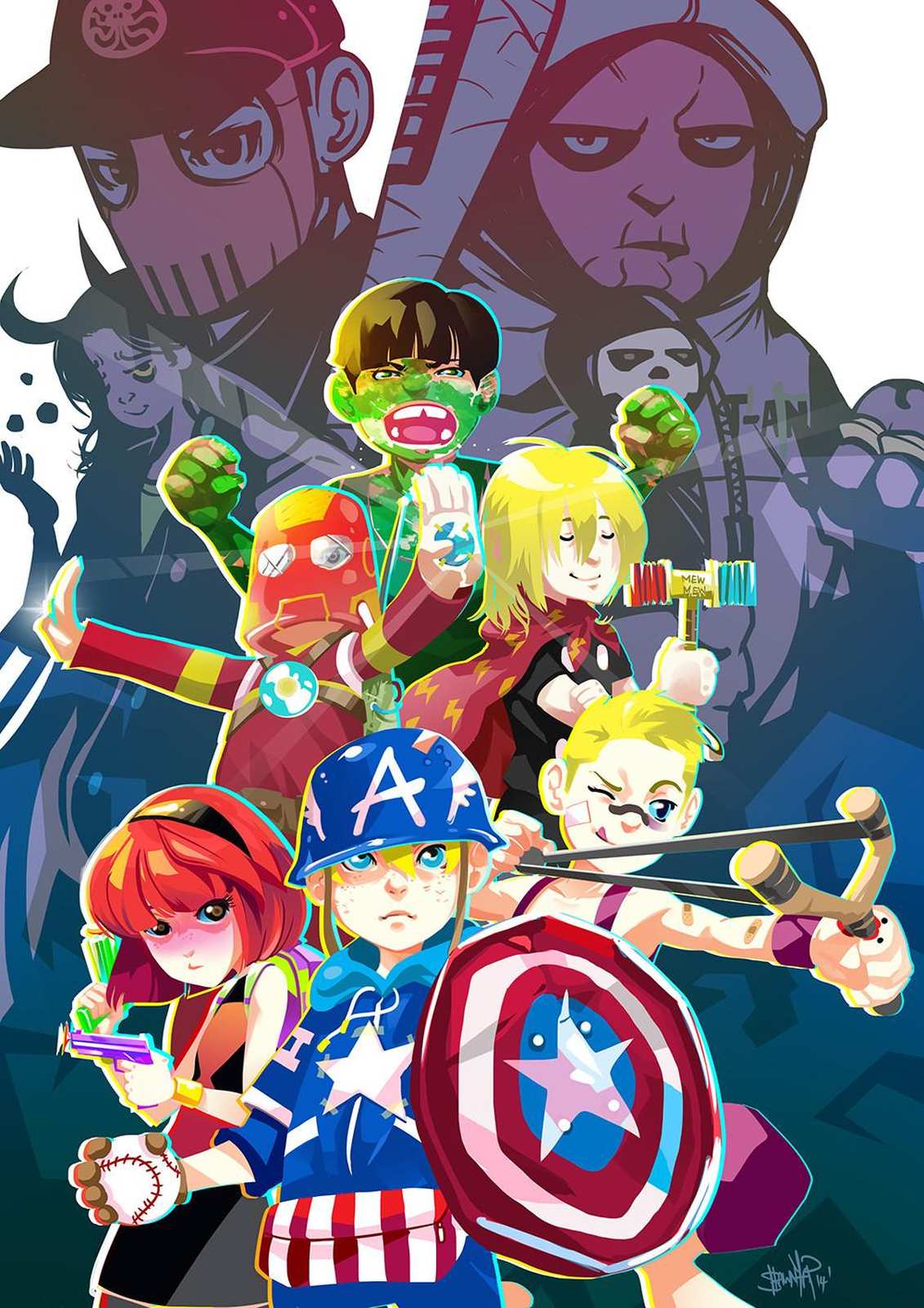 Superhero Squad Fan Art Wall Art