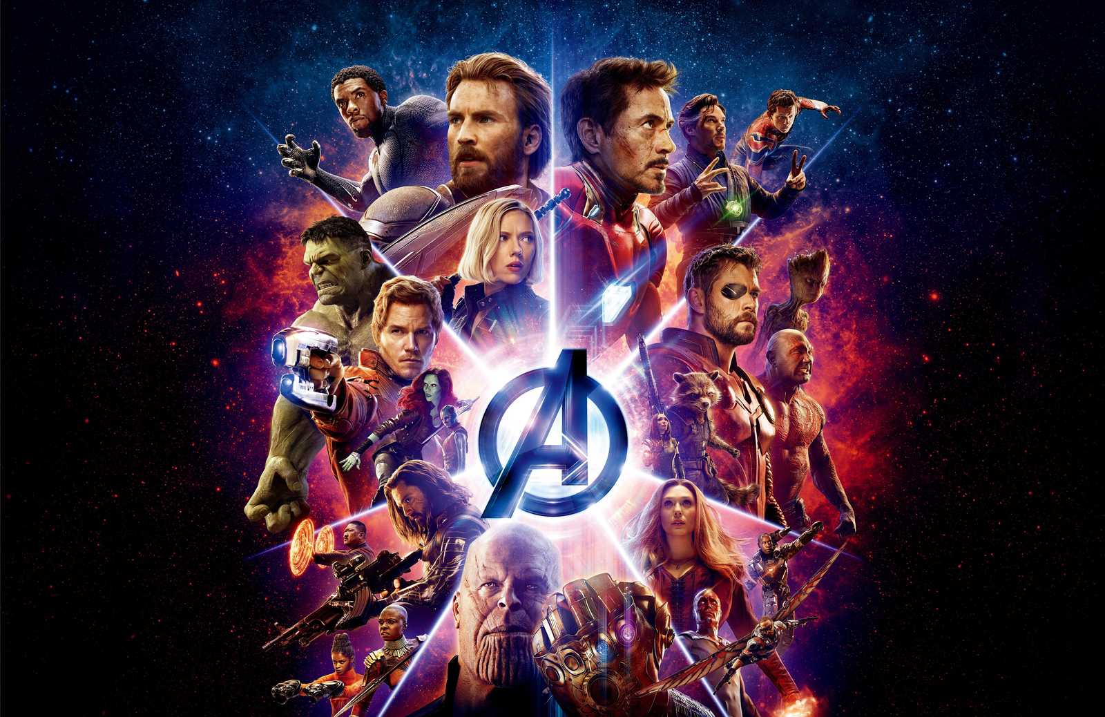 Epic Avengers Assemble Galaxy Wall Art