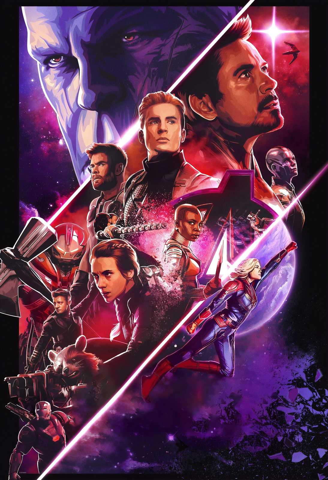 Epic Avengers Endgame Collage Wall Art