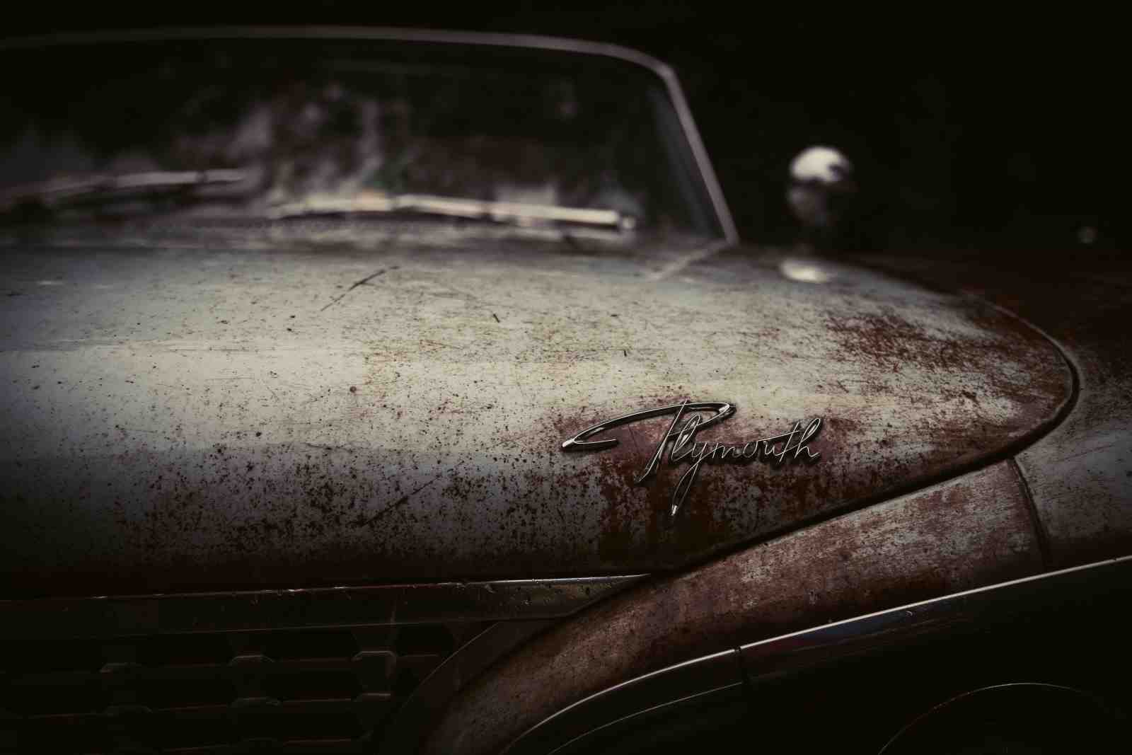 Vintage Plymouth Hood Emblem Wall Art
