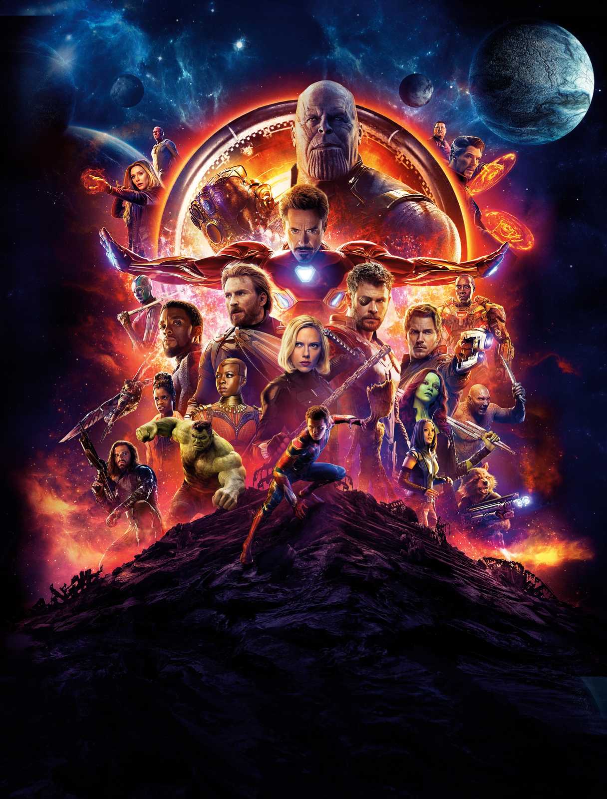 Epic Avengers Assemble Galaxy Wall Art