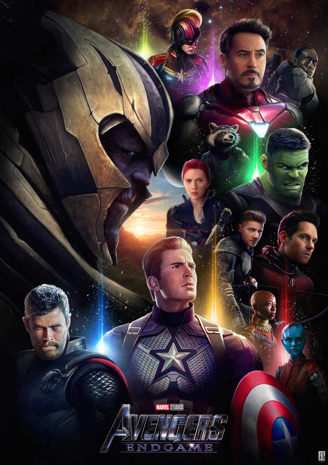 Avengers Endgame Epic Heroes Wall Art