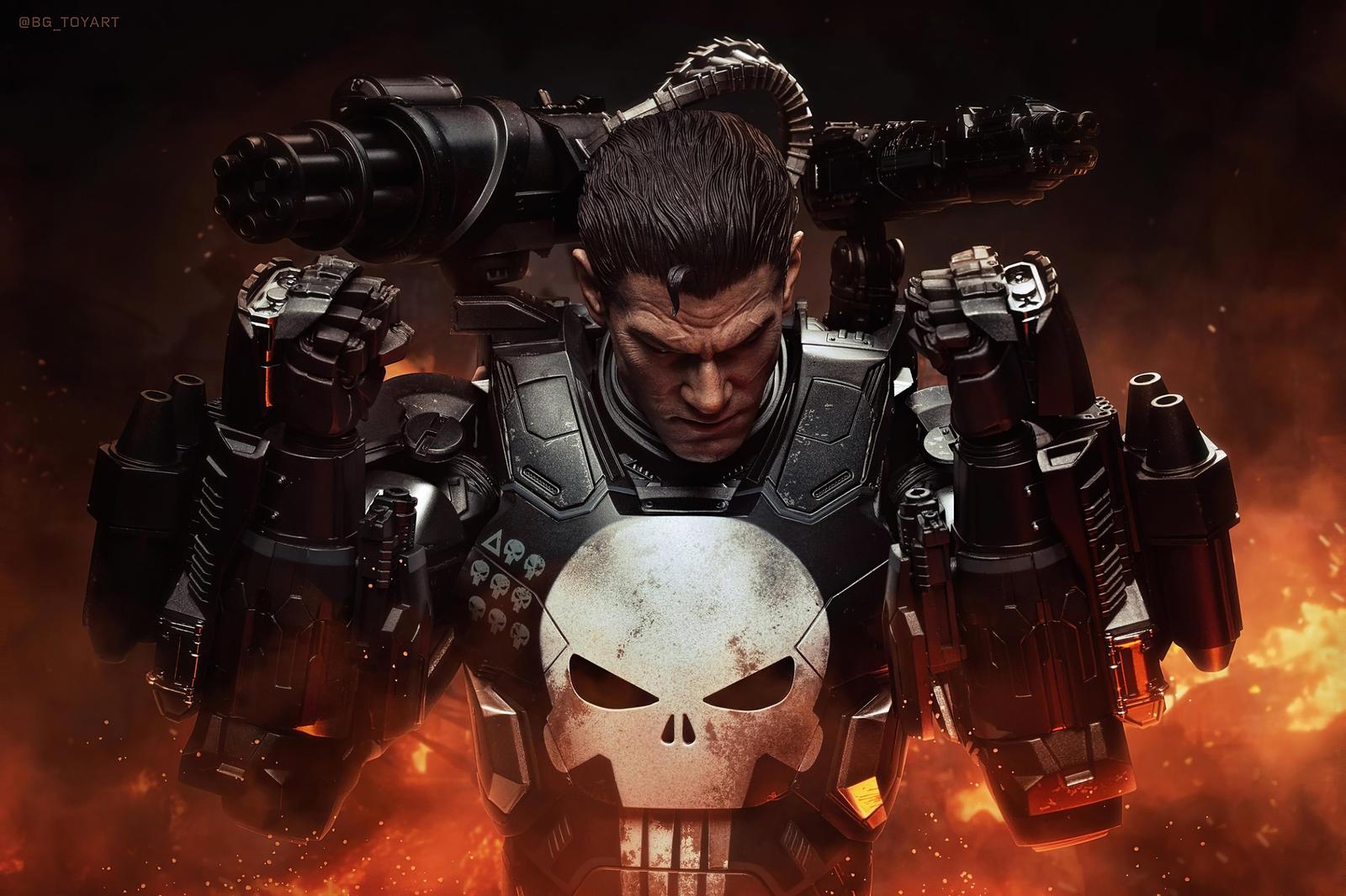 Punisher War Machine Armor Wall Art