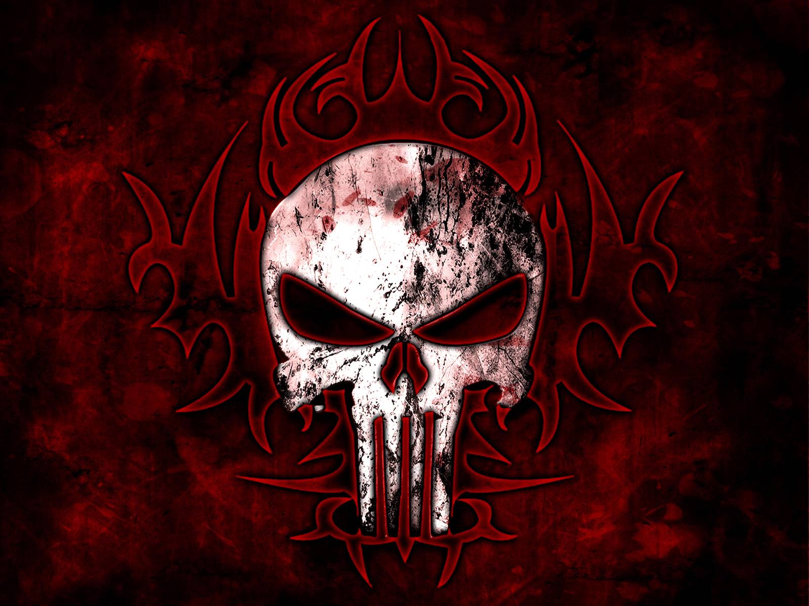 Edgy Skull Tribal Tattoo Wall Art