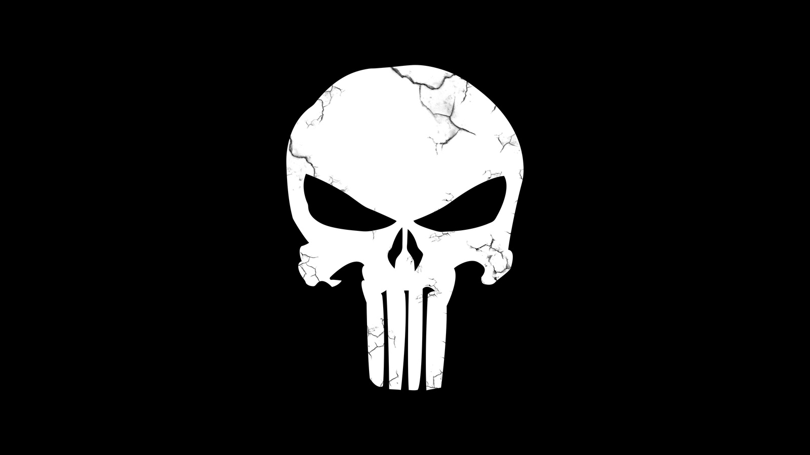 Cracked Skull Gothic Art Wall Art