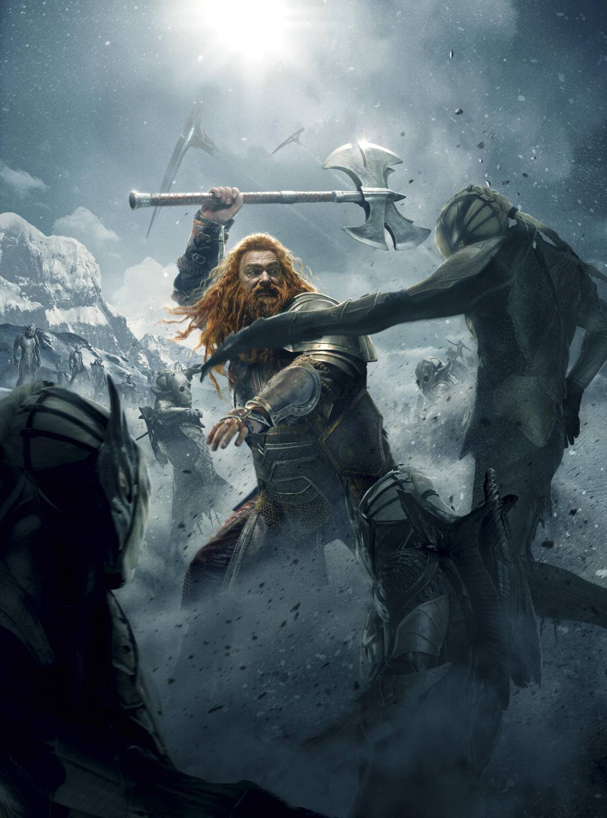 Epic Dwarf Warrior Battle Wall Art