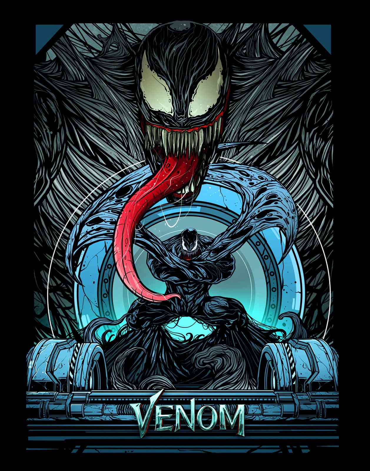 Venom Kaiju Attack Wall Art