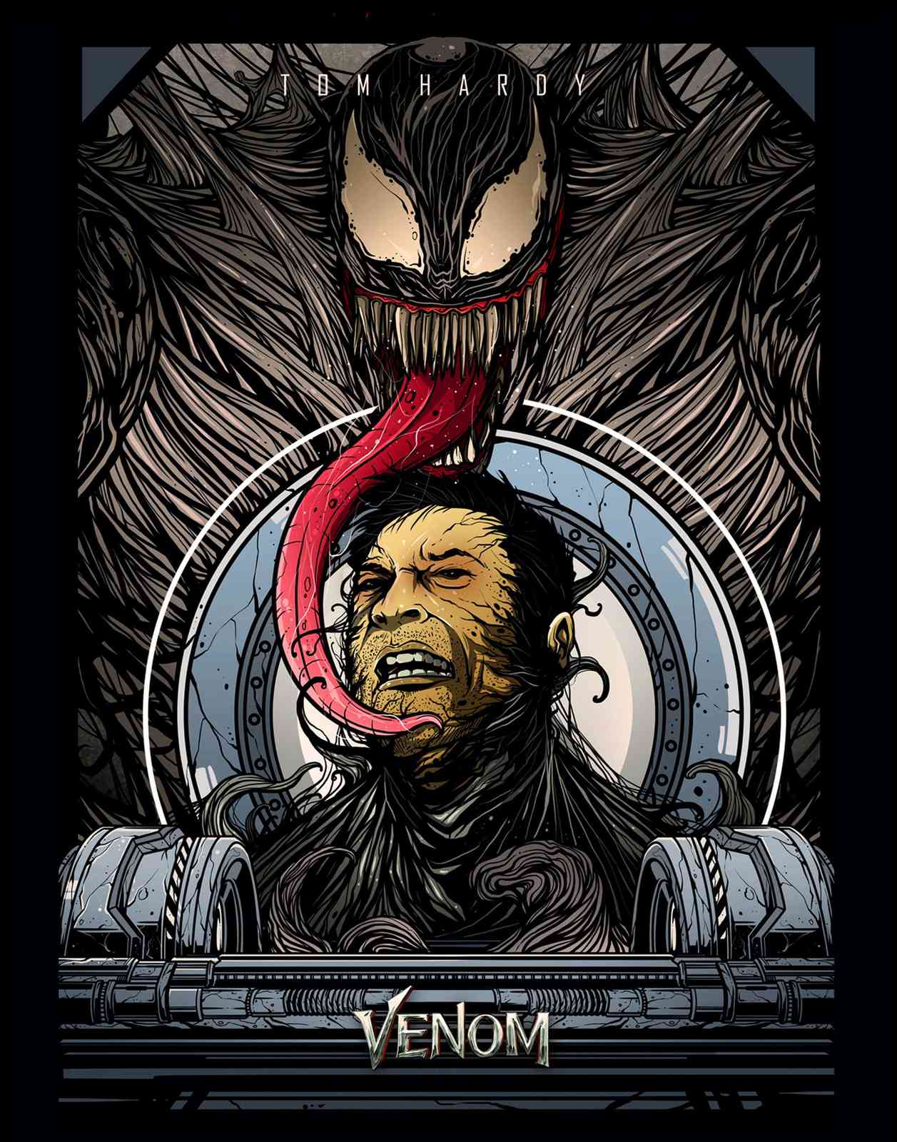 Tom Hardy Venom Movie Poster Wall Art