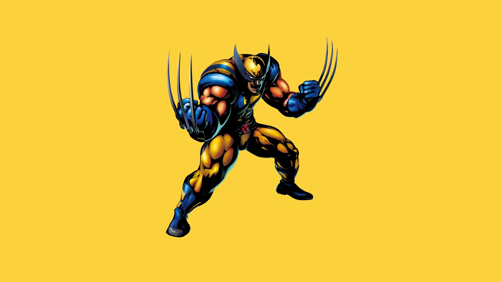 Dynamic Wolverine Attack Wall Art