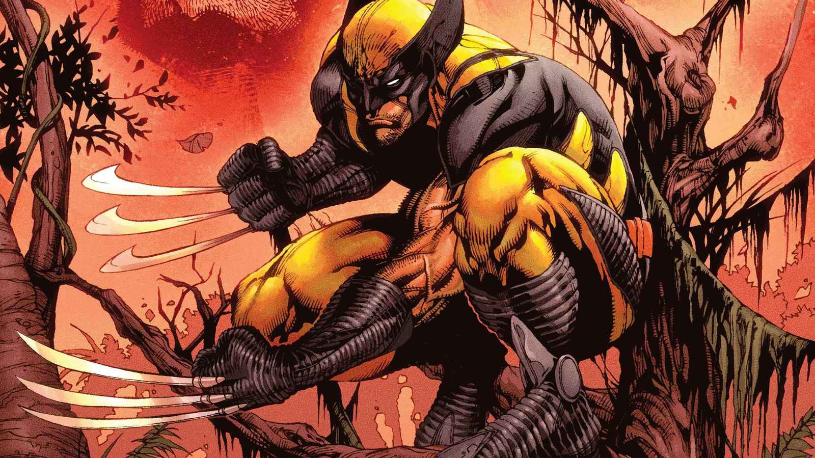 Ferocious Wolverine Attack Wall Art