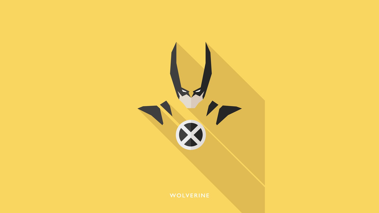 Wolverine Minimalist Comic Hero Wall Art