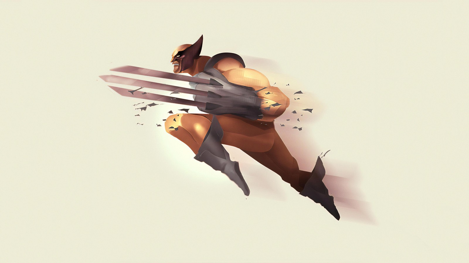 Dynamic Wolverine Action Wall Art