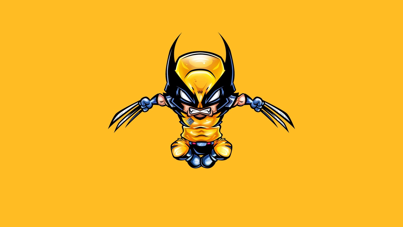 Chibi Wolverine Action Hero Wall Art