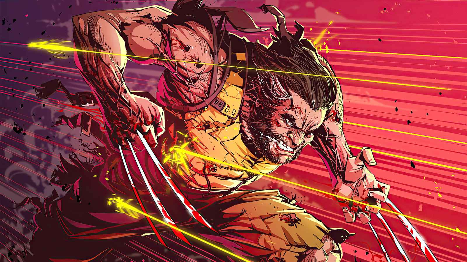 Fierce Wolverine Comic Art Wall Art