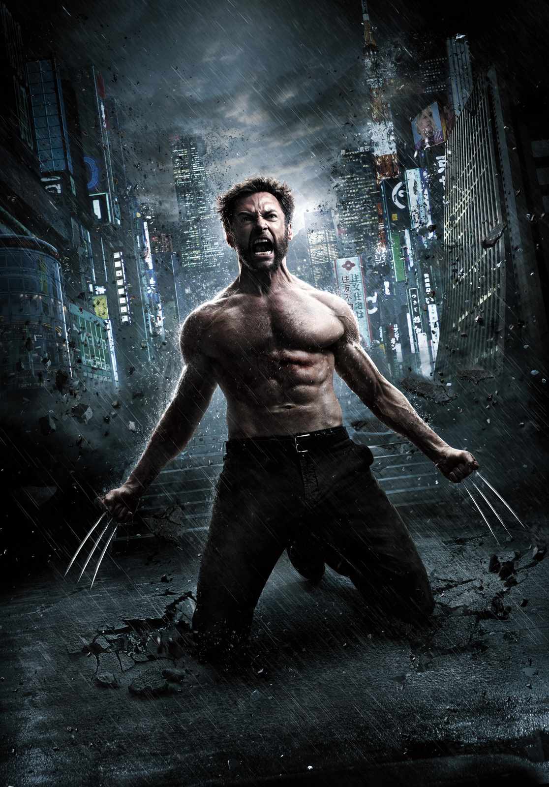 Wolverine Roaring in Tokyo Wall Art