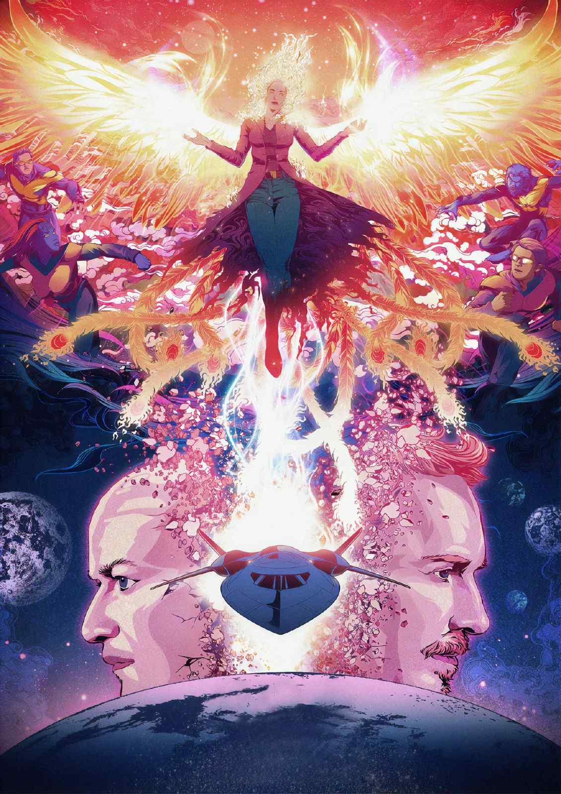 Cosmic Phoenix Saga Wall Art