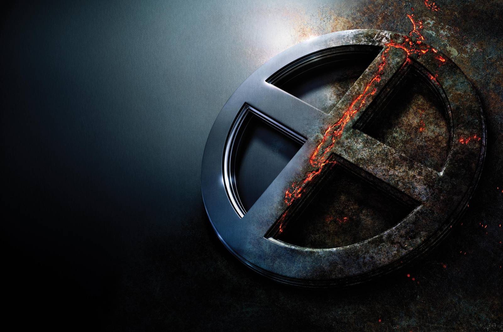 X-Men Fiery Symbol Metal Wall Art