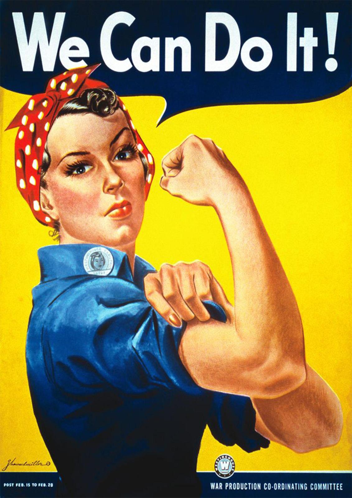 Rosie the Riveter "We Can Do It!" Wall Art