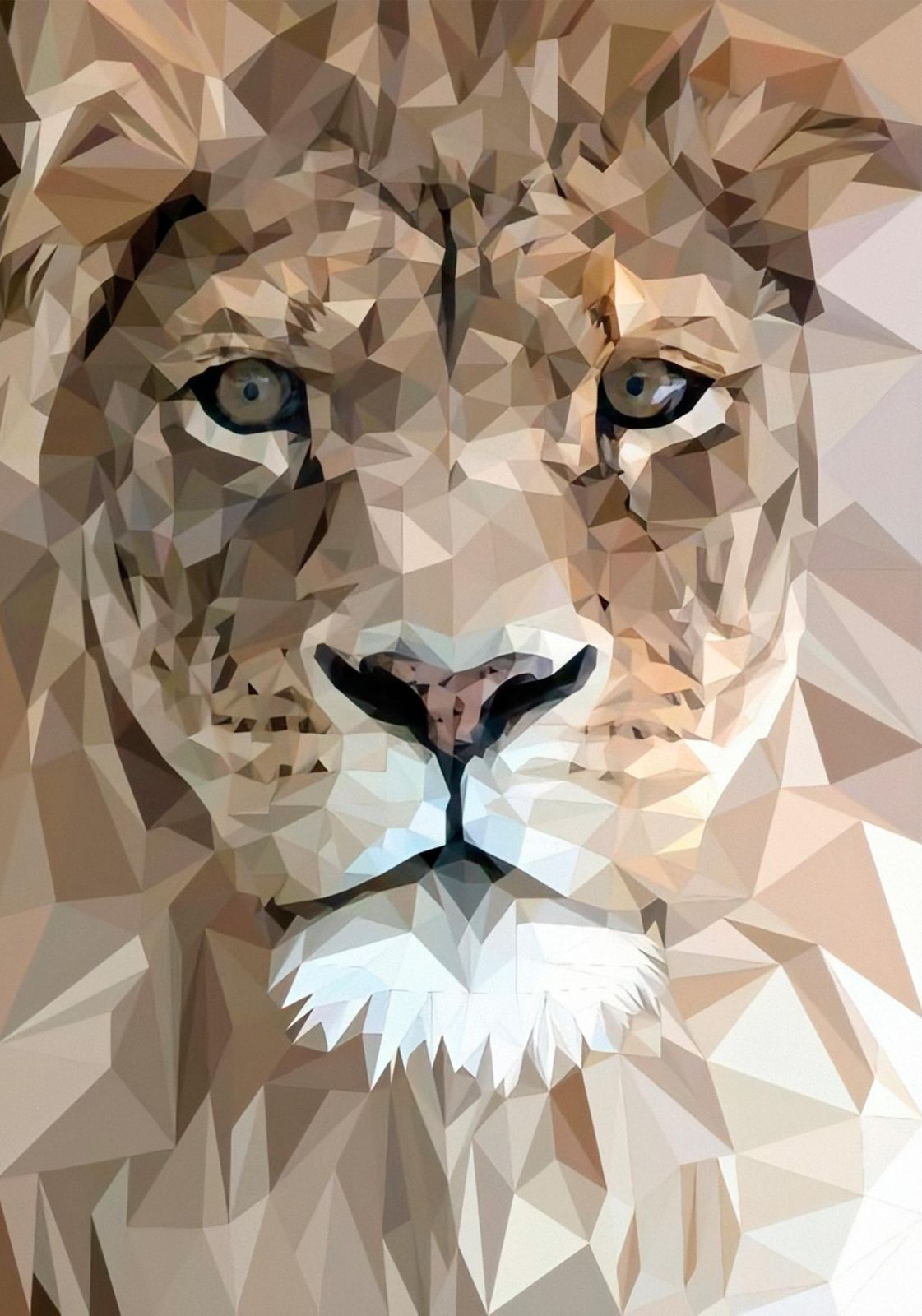 Geometric Lion Roar Wall Art Wall Art