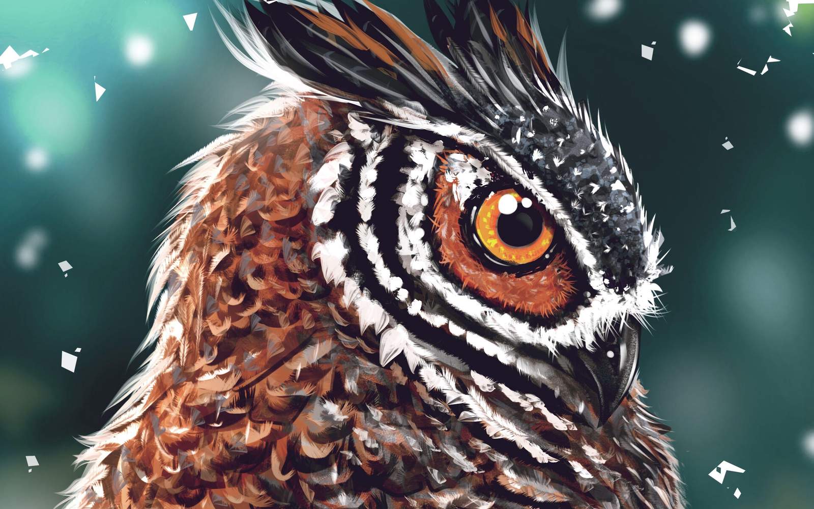 Majestic Owl Eye Portrait Wall Art