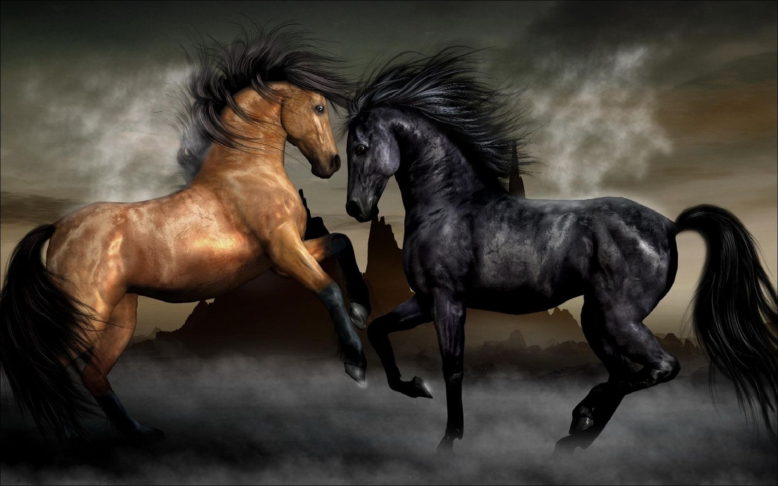 Majestic Stallions: Spirit of Freedom Wall Art