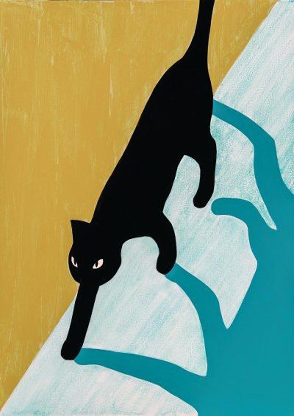 Mysterious Black Cat Art Wall Art