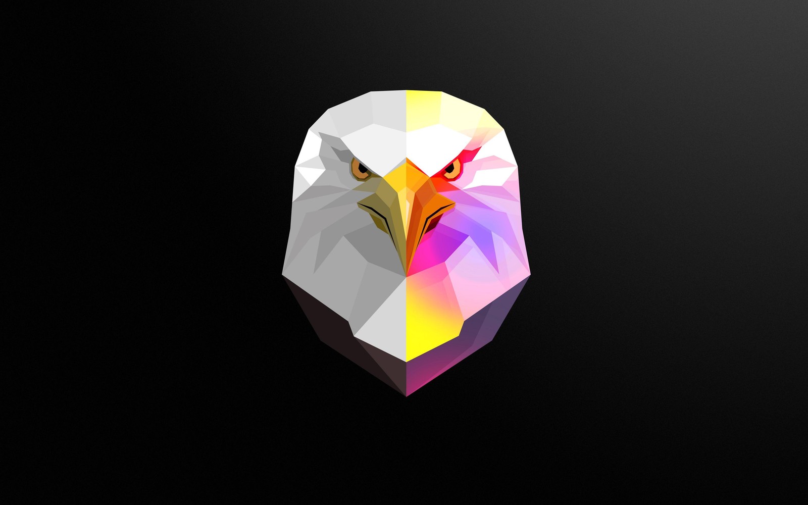 Geometric Eagle Prism Modern Art Wall Art