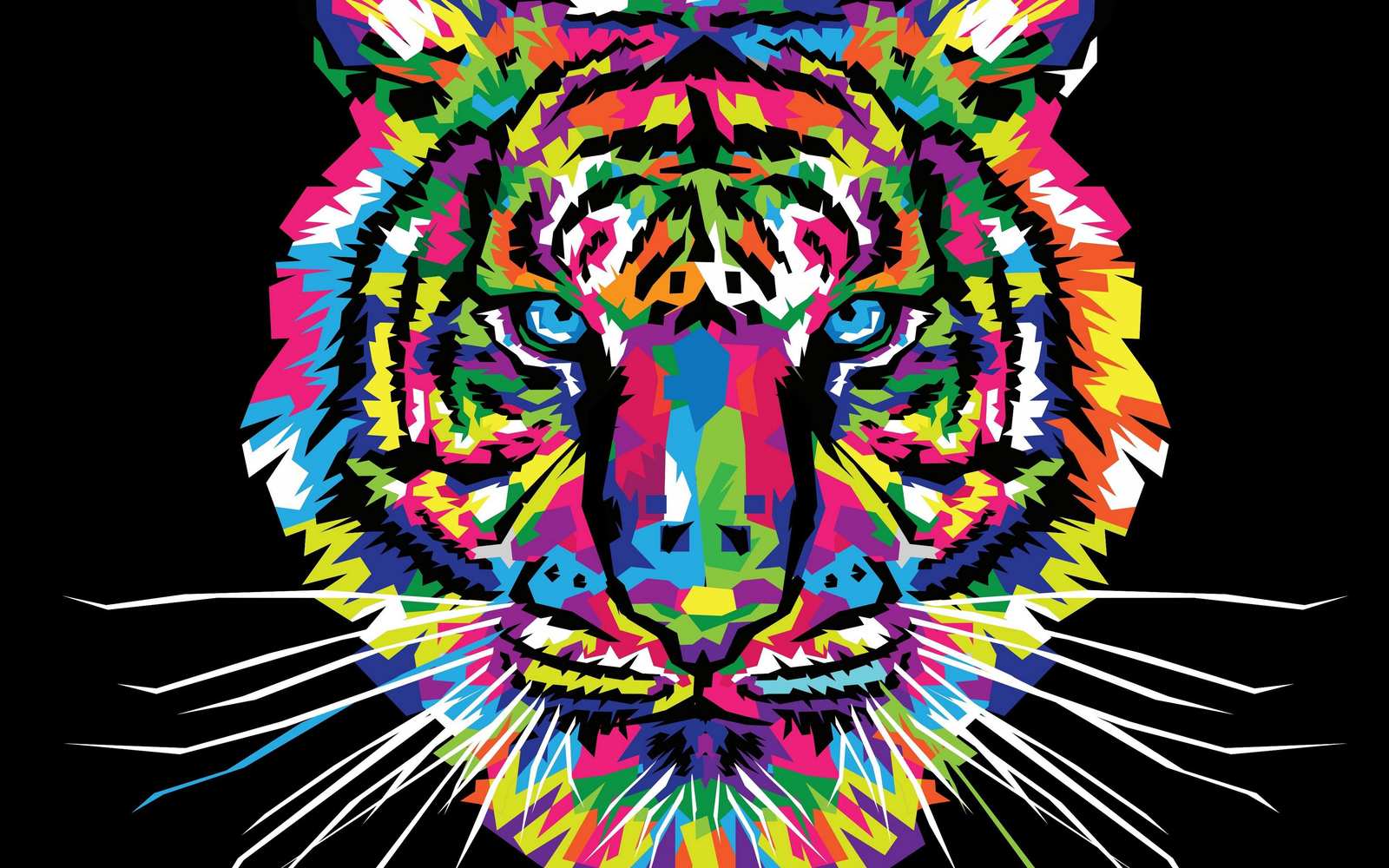 Vibrant Pop Art Tiger Wall Art for Modern Homes