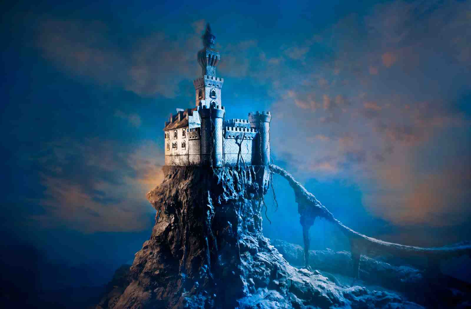 Mystical Mountain Castle Wall Art Wall Art