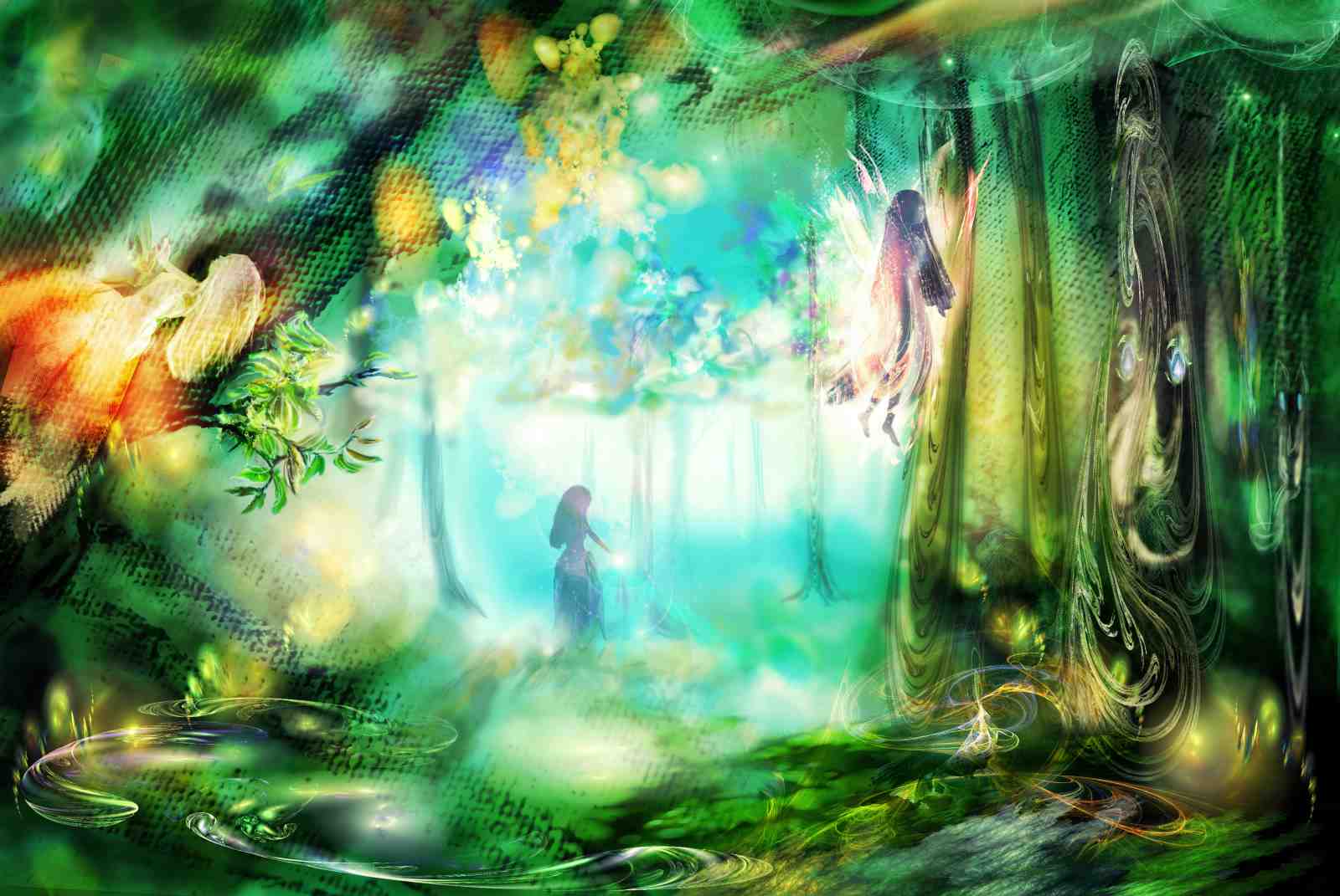 Mystical Forest Elves Wall Art