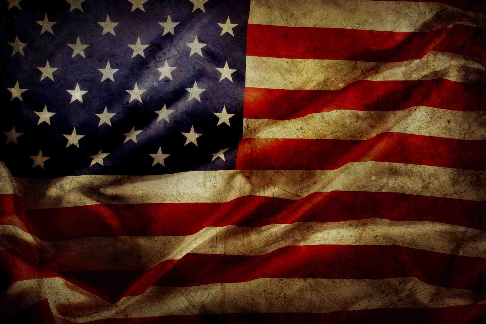 Vintage American Flag Patriotic Wall Art